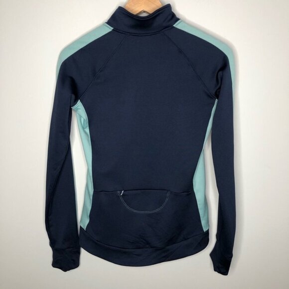 ALO Yoga CoolFit Blue & Aqua Women's Athletic Zip  Up Track Jacket Size Small - Picture 5 of 6
